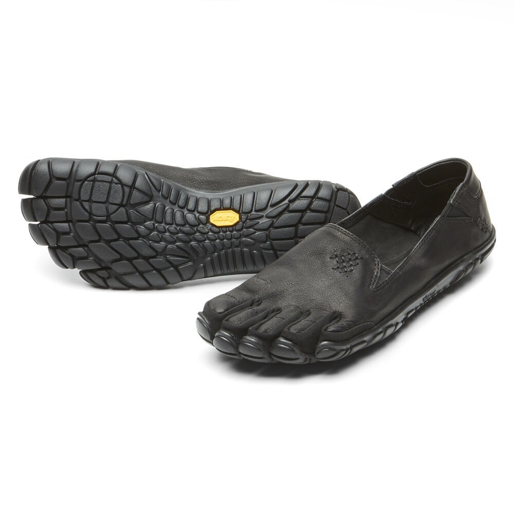 Vibram Five Fingers Womens Barefoot Shoes - Black - CVT-Leather - 47216-ZVBS